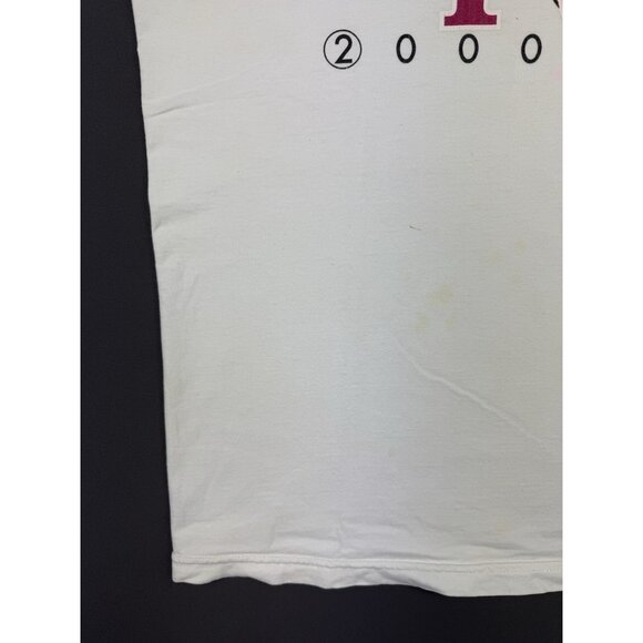 Vintage Y2K Walt Disney Mickey Mouse Epcot Center Tank Top Promo Art Logo White - Picture 7 of 15